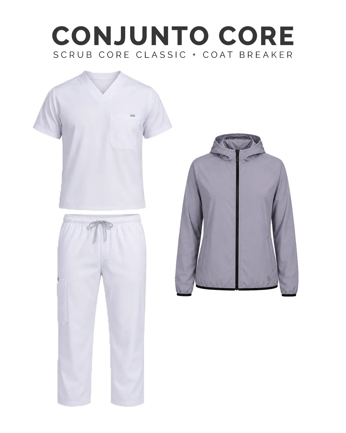Kanaus® Conjunto Core Classic + Coat Breaker | Caballero