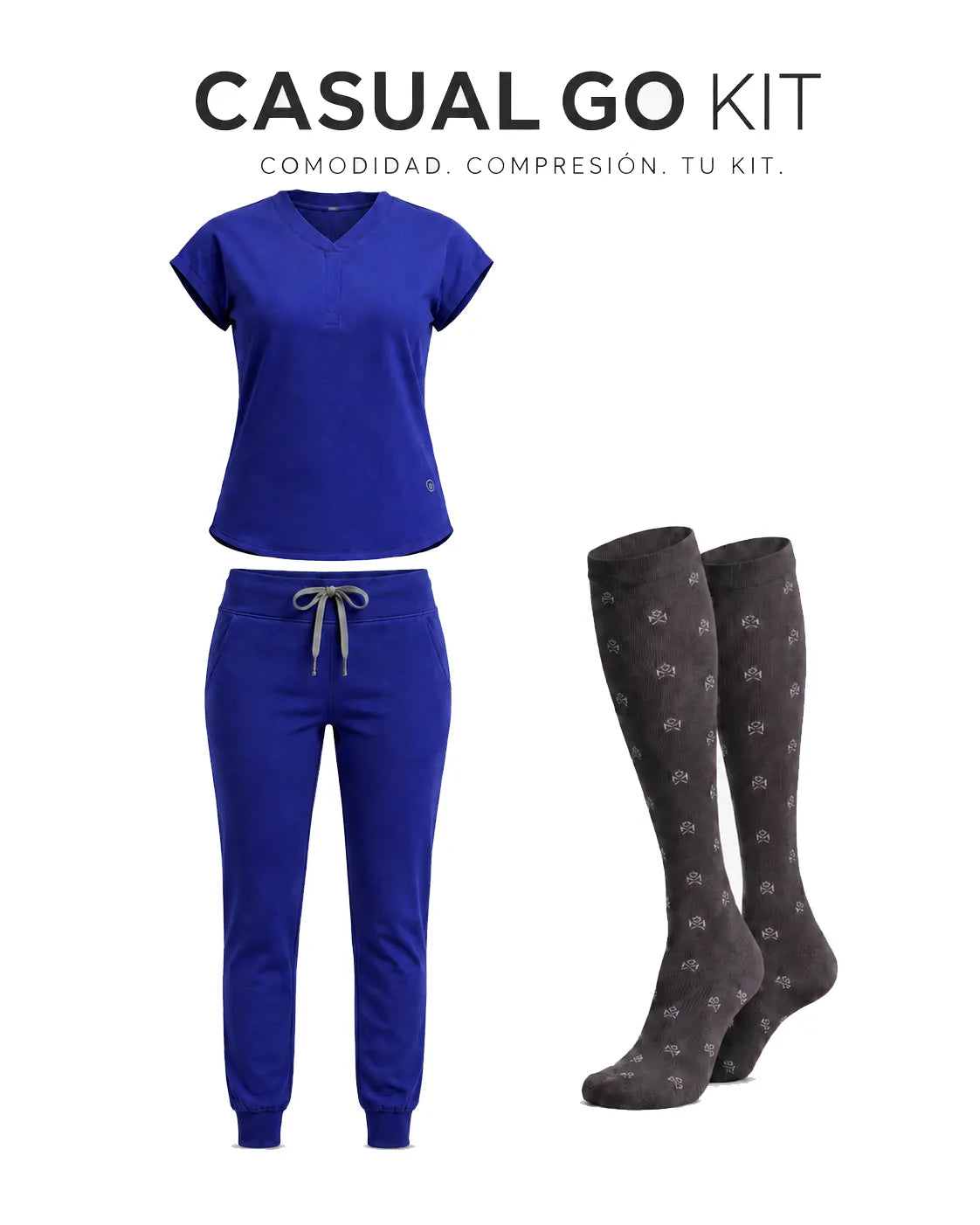 Kanaus® Conjunto Scrub Casual Go + Step Up | Dama