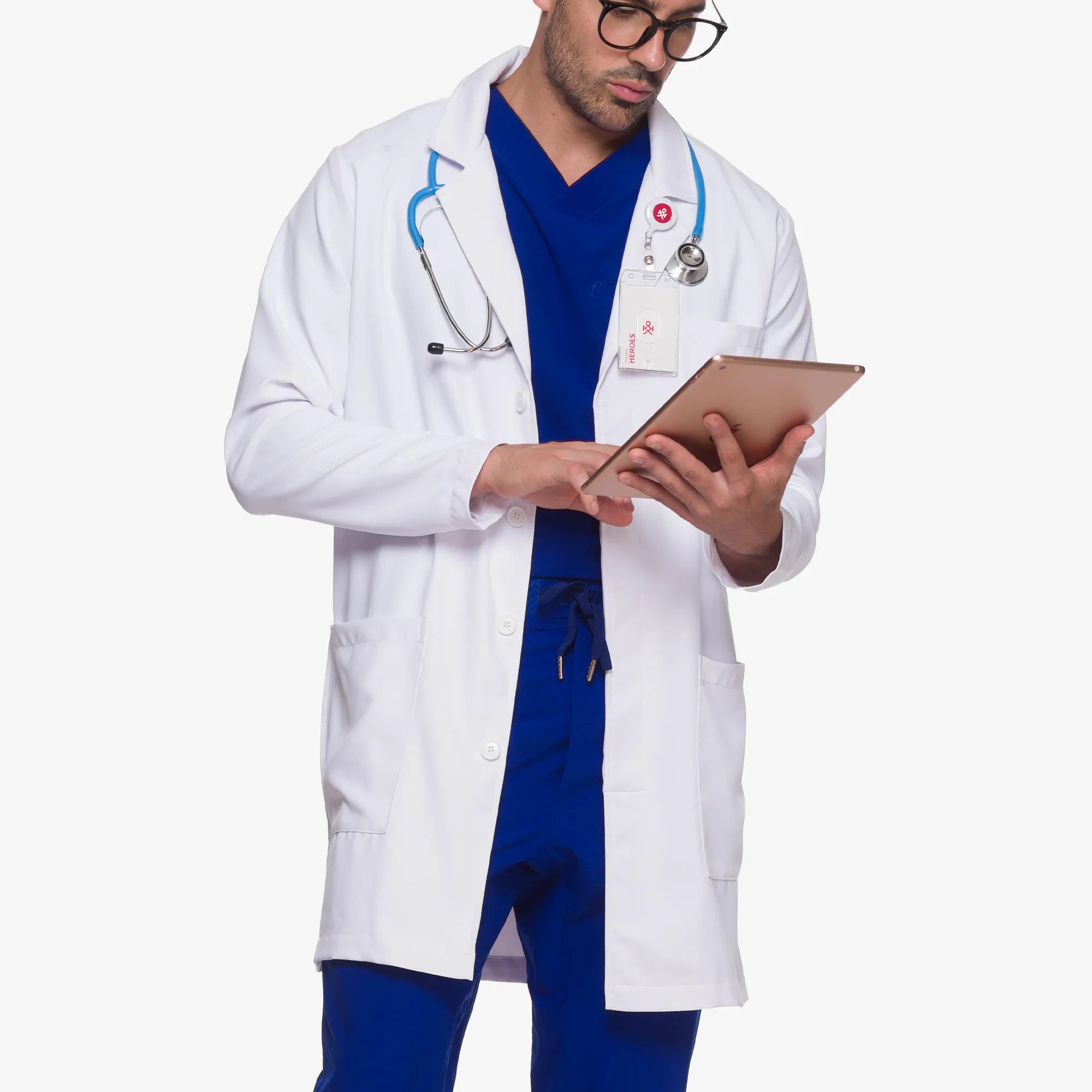 Kanaus® Dynamic Lab Coat Deep White | Caballero