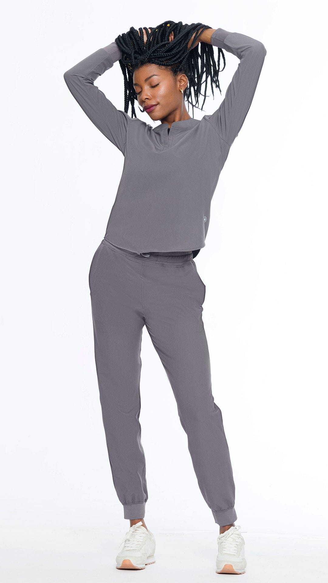 Kanaus® Top Long Sleeve Oxford Grafito | Dama - Kanaus