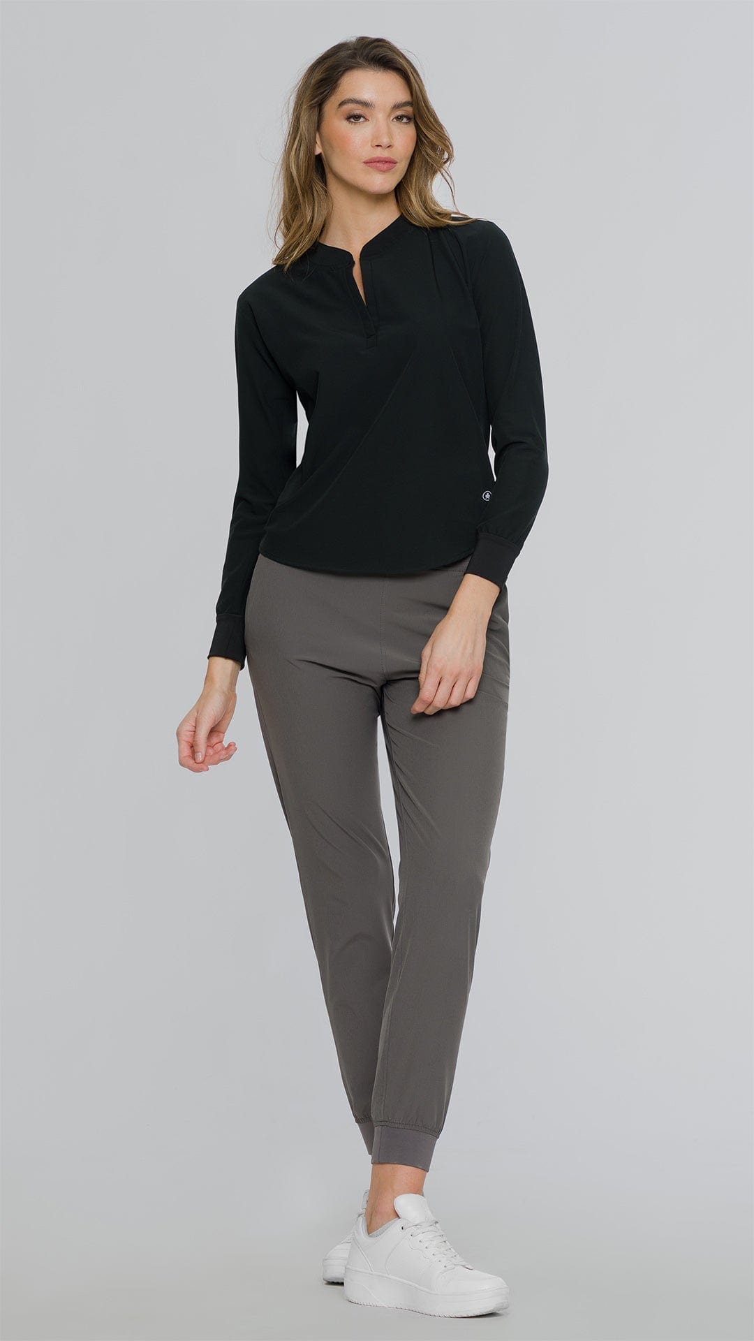 Kanaus® Top Long Sleeve Total Black | Dama - Kanaus