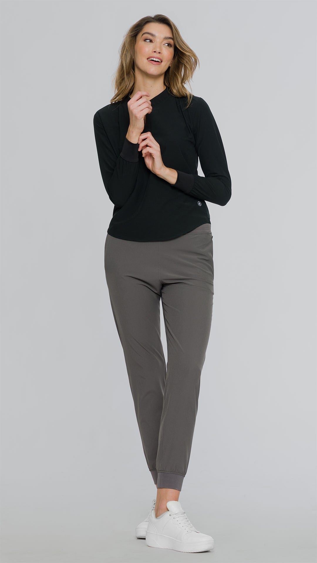 Kanaus® Top Long Sleeve Total Black | Dama - Kanaus