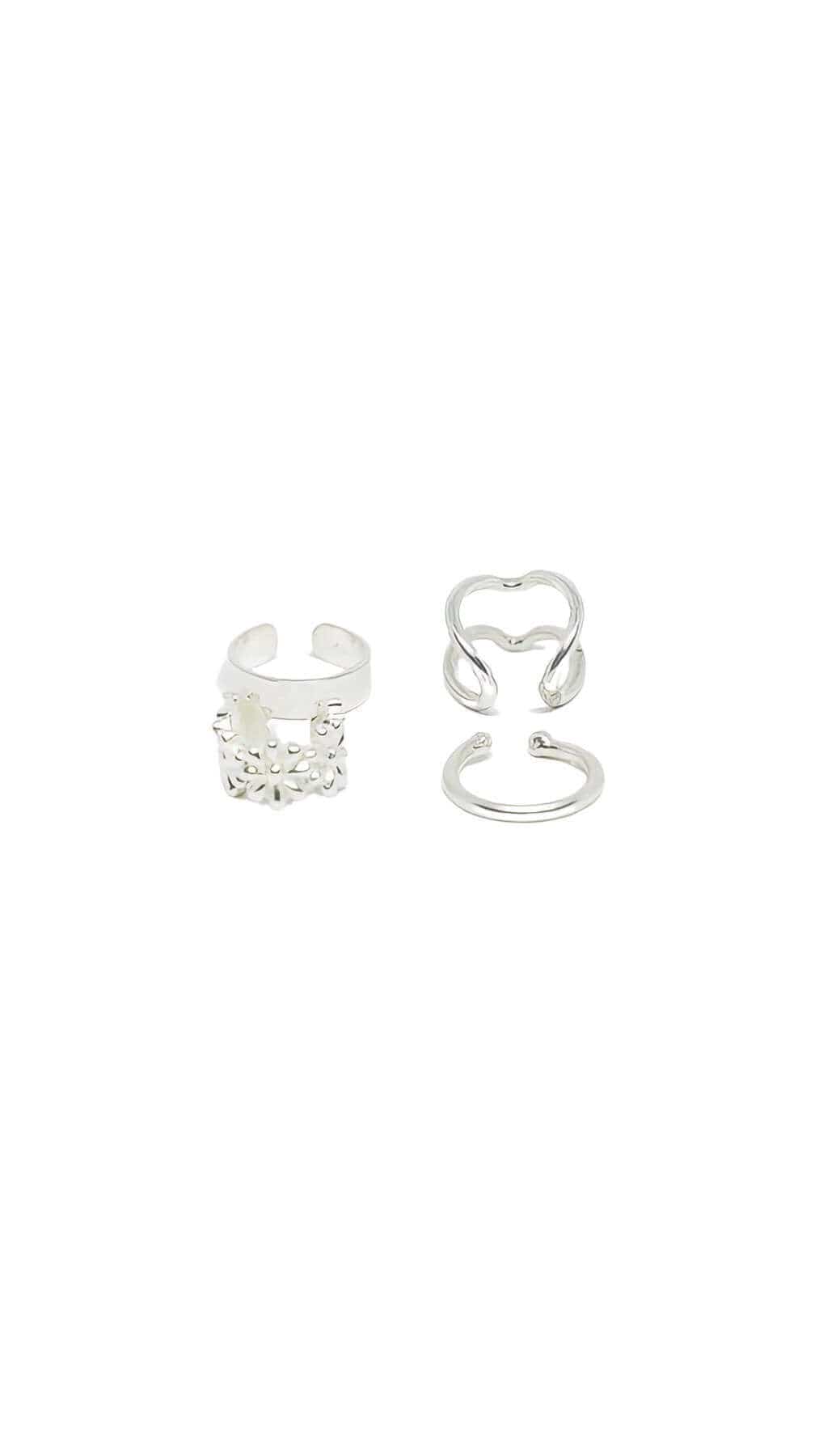 Kanaus Jewelry® Set: Aretes Clipper Silver II - Kanaus