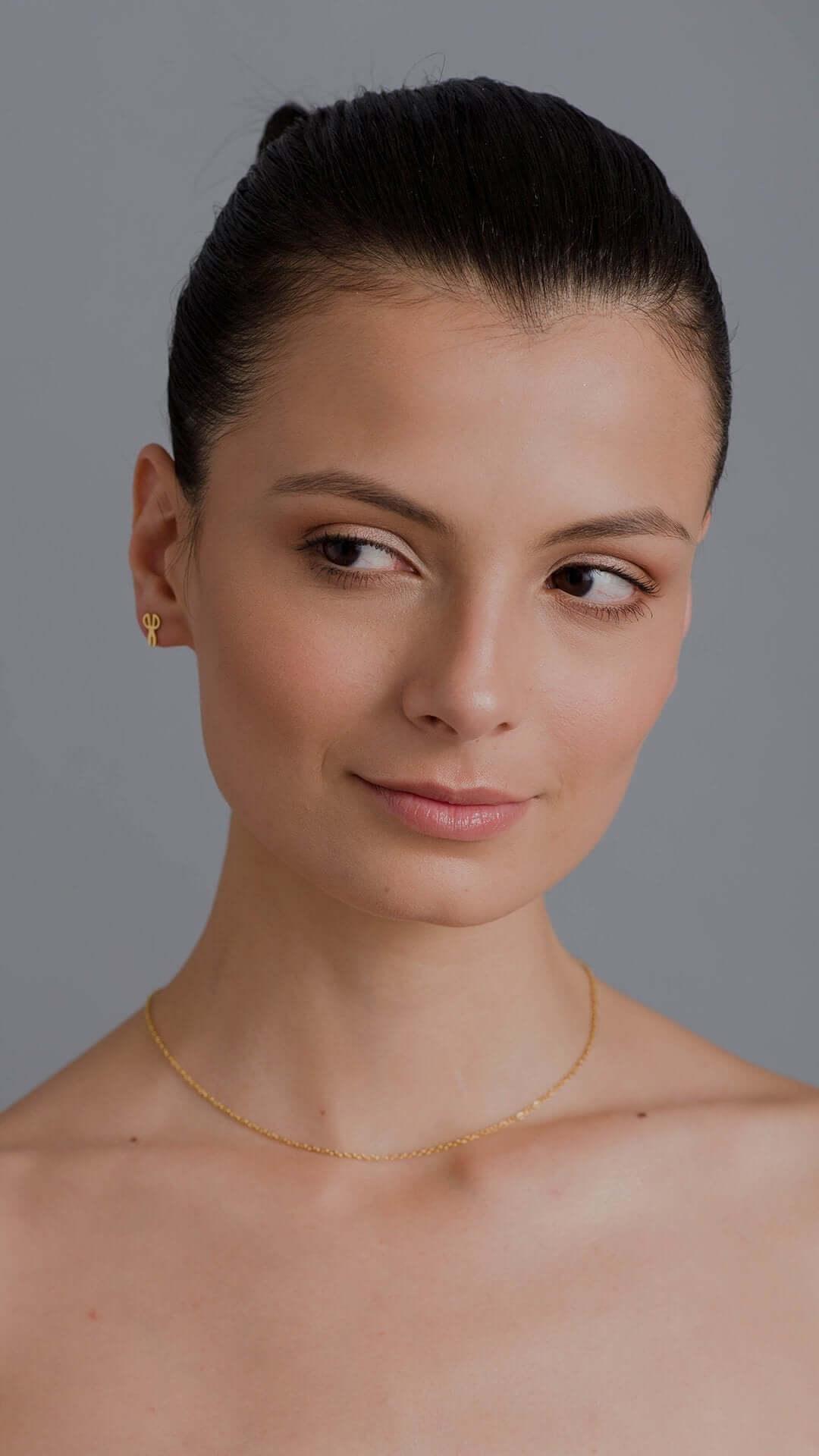 Kanaus Jewelry® Set: Aretes Golden Scissors & Collar - Kanaus