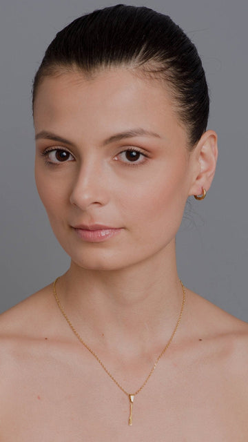 Kanous Jewelry® Set: collar/Dije Gold Toothbrush & rings