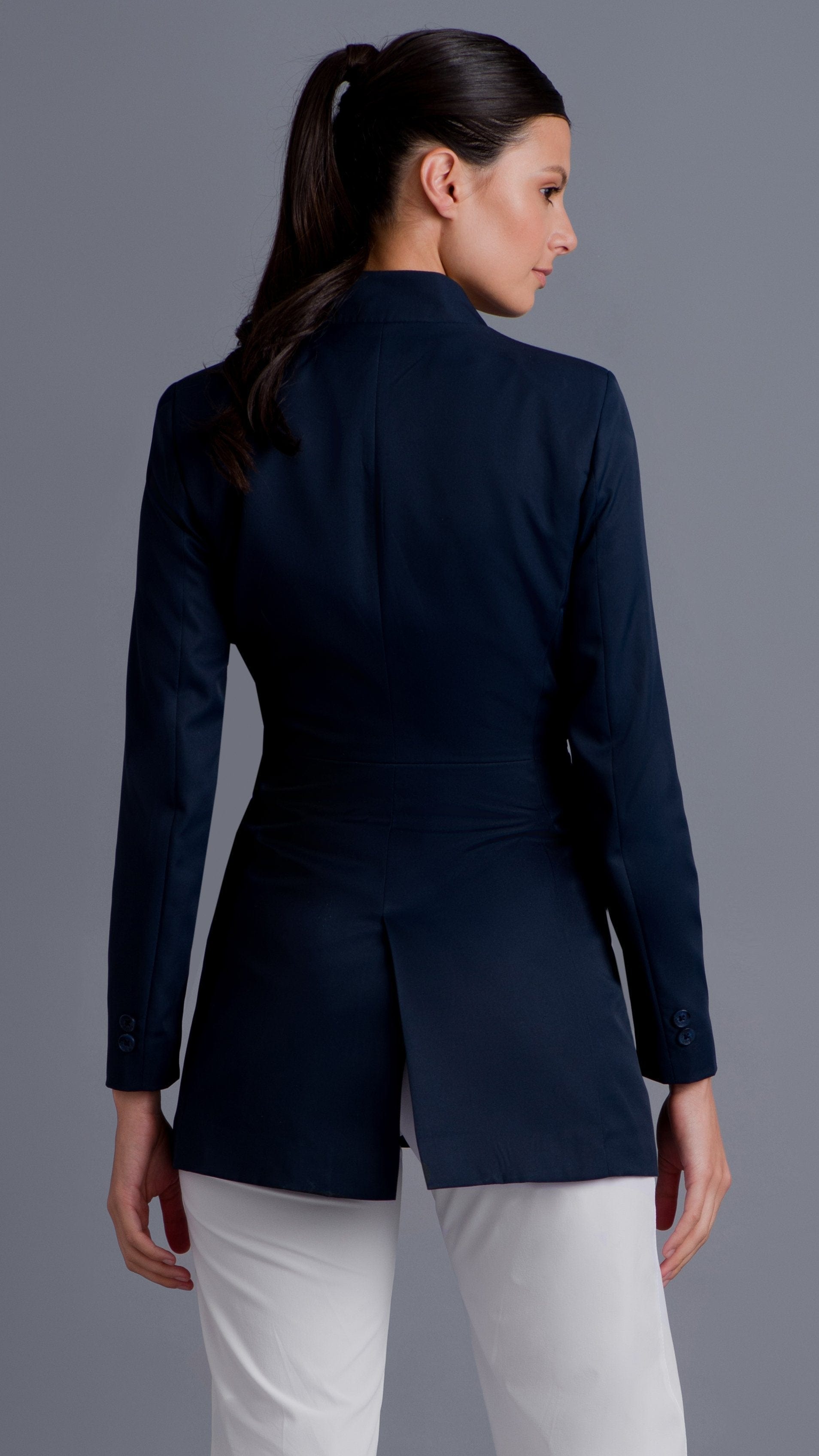 Kanaus® Lab Coat Elegance – Repel Deep Navy | Dama