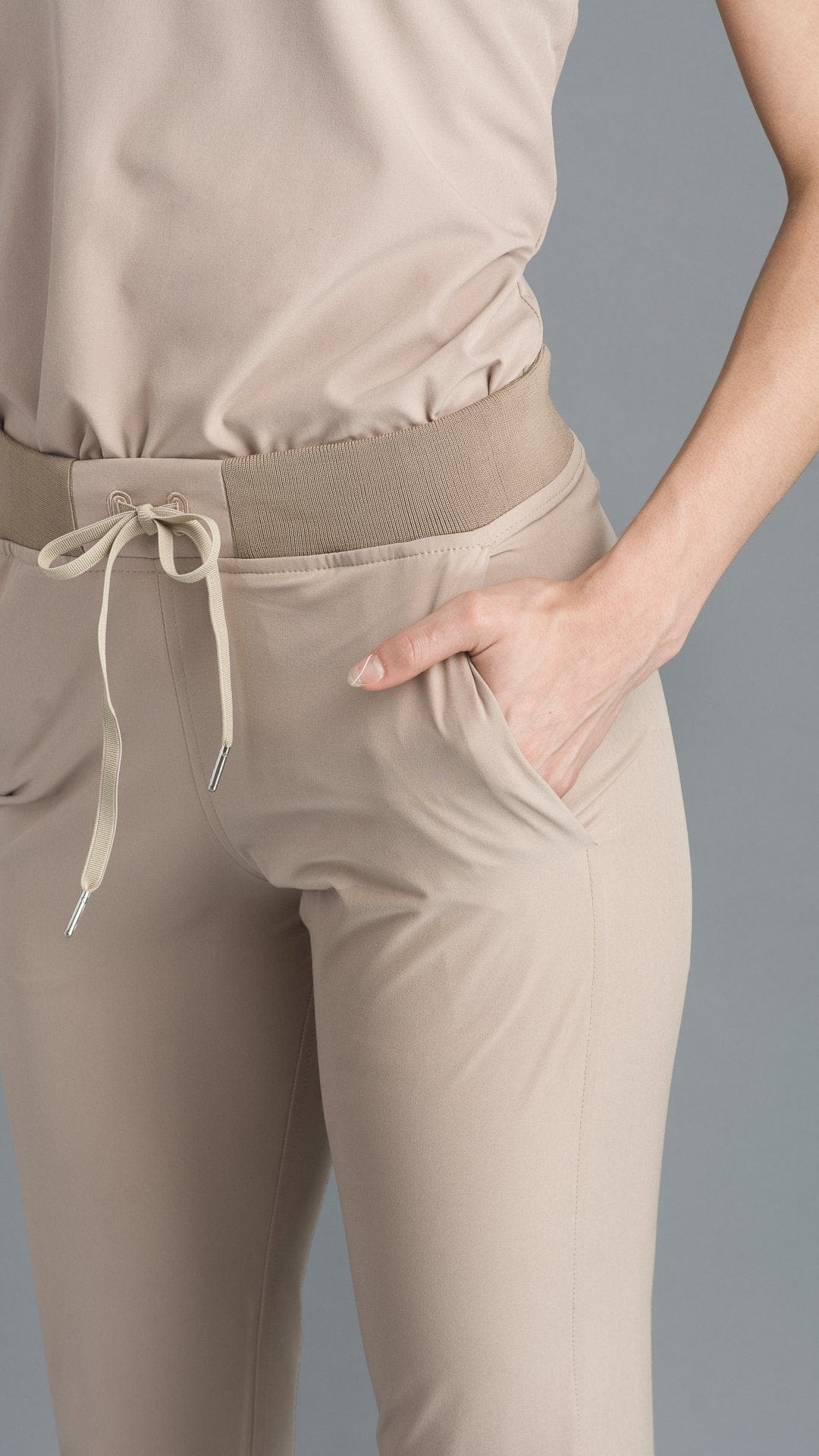 Kanaus® Pants Casual Almond Beige | Dama