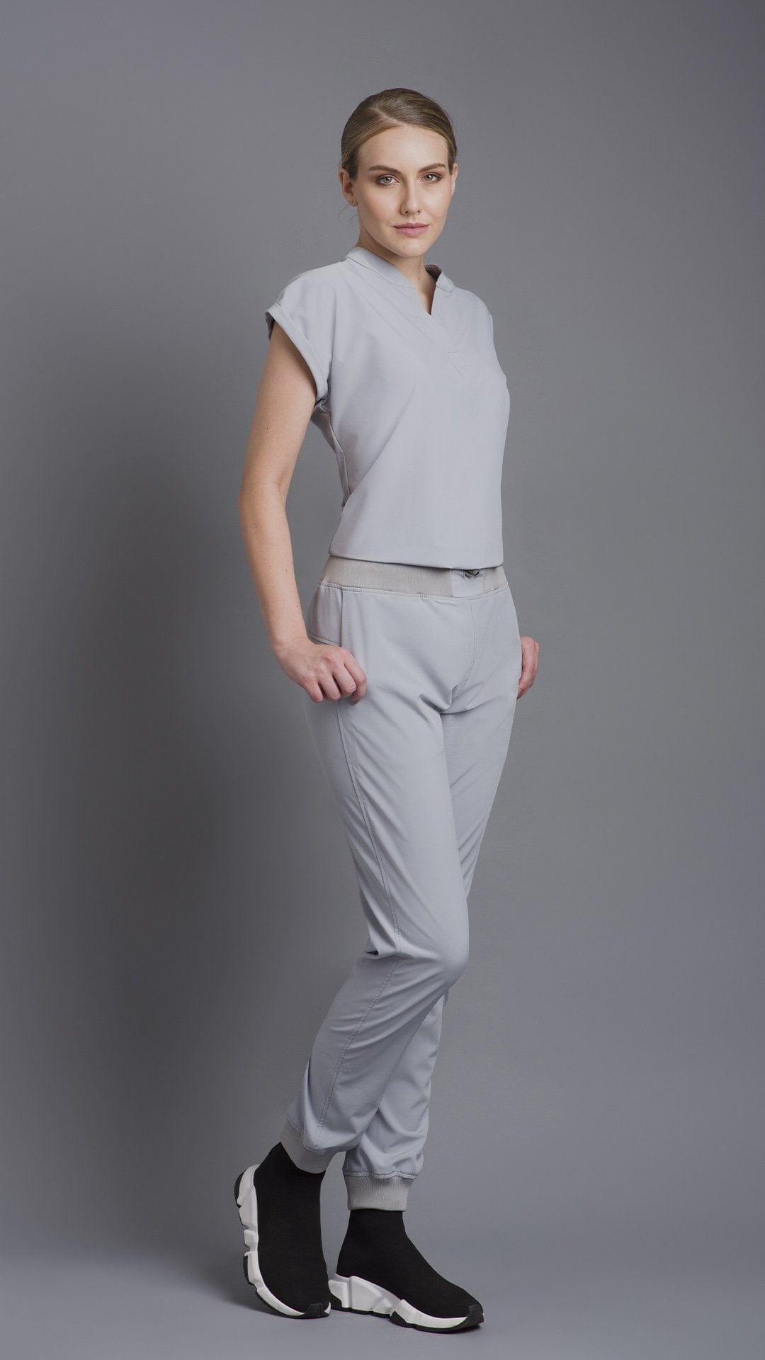Kanaus® Pants Casual Gray Light | Dama - kanaus