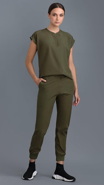 Kanous® Scrub Casual Green Top Gun | Lady