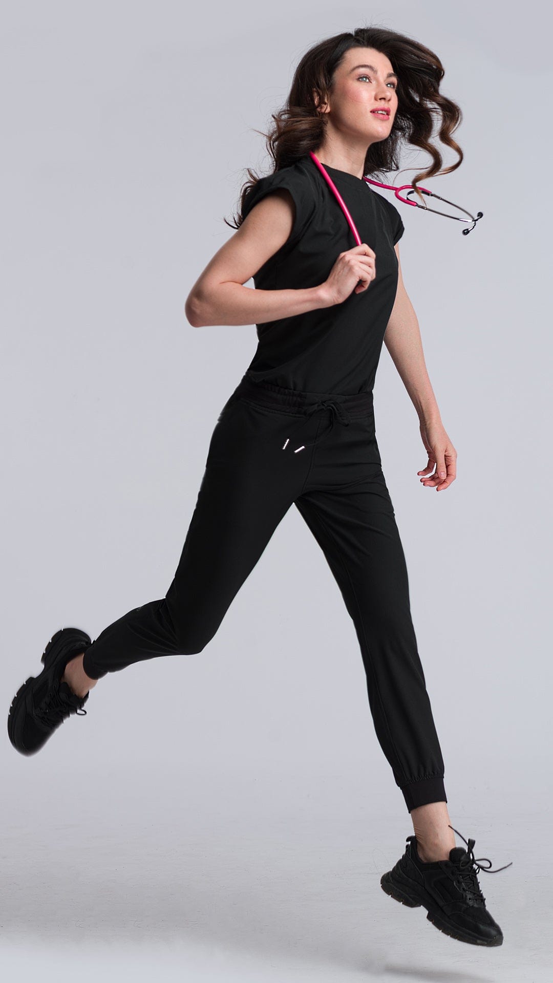 Kanaus® Scrub Casual Go Total Black | Dama - Kanaus