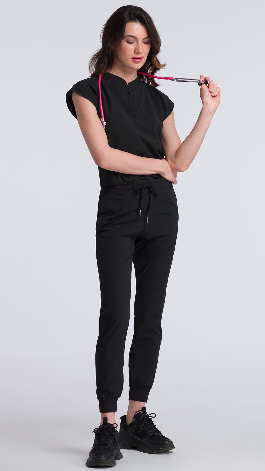 Kanaus® Scrub Casual Go Total Black | Dama - Kanaus