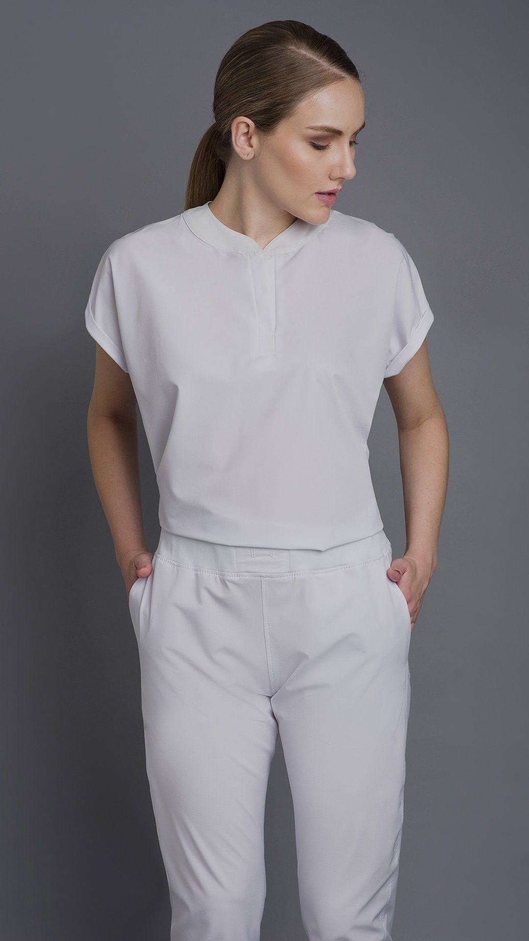 Kanaus® Top Casual Deep White | Dama (4594329780282)